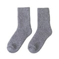 thumbnail image 1 of Yuanlong Womens Socks Winter Thermal Solid Color Thick Knit Mid Calf Socks For Indoor Outdoor Hosiery Cozy Soft Crew Socks, 1 of 4