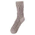 thumbnail image 1 of Yuanlong Womens Socks Winter Warm Solid Color Thick Coral Fuzzy Soft Calf Socks Daily Casual Thermal Mid Cut Socks One Size, 1 of 3