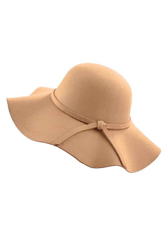 Womens Sun Hats Solid Bow Decor Wide Brim Floppy Hat British Retro Spring Winter Formal Party Fashion Fedora Cap