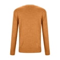 thumbnail image 1 of Yuanlong Womens Sweaters Versatile Plain Crewneck Long Sleeved Knitted Sweater Winter Layering Wear Based Pullover Tops, 1 of 8