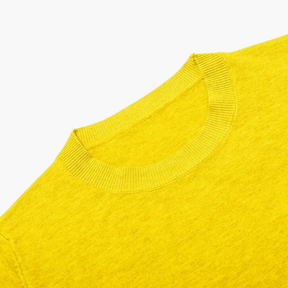 Yuanlong Womens Sweaters Versatile Plain O Neck Long Sleeve Ribbed Knitting Cotton Sweater Winter Layer Warm Pullover Tops