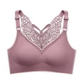 thumbnail image 1 of Yuanlong Womens T-Shirt Bras Seamless Adjustable Straps Wireless Comfort Lace Back Bra Full Coverage Support Stylish Bra, 1 of 6