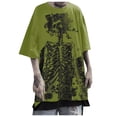 thumbnail image 1 of Yuanlong Womens T-Shirts Oversized Short Sleeve Crew Neck Rose Print Tshirts Sumemr Street Personality Stylish Lady Tops, 1 of 4