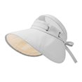 thumbnail image 1 of Yuanlong Womens Visor Solid Color Wide Brim Travel Sun Hat Mesh Breathable Classic Outdoor Daily Hats, 1 of 5