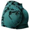 thumbnail image 1 of Yuanlong Womens Yoga Shorts High Waisted Seamless Tie Dye Peach Lift Shorts Gym Workouts Activewear Sports Tights Pants, 1 of 3
