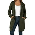 thumbnail image 1 of Yuanlong Womens Zipper Hoodies Full Sleeve With Pockets Plain Outwear Jacket Autumn Winter Daily Outing Long Coat Tops, 1 of 3