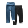 thumbnail image 1 of Yuanlook 2PC Kids Pants For Kids Toddler Baby Boys Girls High Waist Stretch Fleece Lined Leggings Thermal Warm Long Pants, 1 of 3