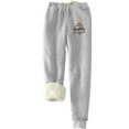 thumbnail image 1 of Yuanlook Christmas Pants for Women,Plush Fluffy Pajama Pants Winter Warm Fuzzy Fleece Lounge Bottoms Sleepwear with Pockets, 1 of 3