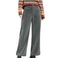 thumbnail image 1 of Yuanlook Corduroy Wide Leg Pants for Women High Waisted Loose Fit Retro Casual Pants Size S-XXL, 1 of 9