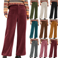 thumbnail image 1 of Yuanlook Corduroy Wide Leg Pants for Women High Waisted Loose Fit Retro Casual Pants Size S-XXL, 1 of 9
