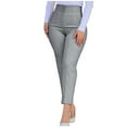 thumbnail image 1 of Yuanlook Dress Pants for Women,Comfort Stretch Slim Fit Leg Skinny High Waist Pull on Pants with Pockets for Work - Gray - M, 1 of 7