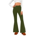 thumbnail image 1 of Yuanlook Flare Leg Yoga Pants for Women High Waisted Tummy Control Bootcut Workout Leggings, 1 of 6