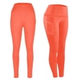 thumbnail image 1 of Yuanlook High Waisted Leggings with Pockets Tummy Control Workout Pants for Yoga & Studio Classes Size S-XXXL, 1 of 8