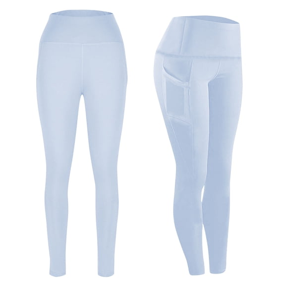 Yuanlook High Waisted Leggings with Pockets Tummy Control Workout Pants for Yoga & Studio Classes Size S-XXXL
