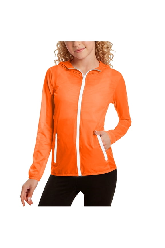 Kids Boys Girls Spring Summer Hooded Long Sleeve UPF Sun Protection Skin Jacket Outdoor Casual Coat For Kids