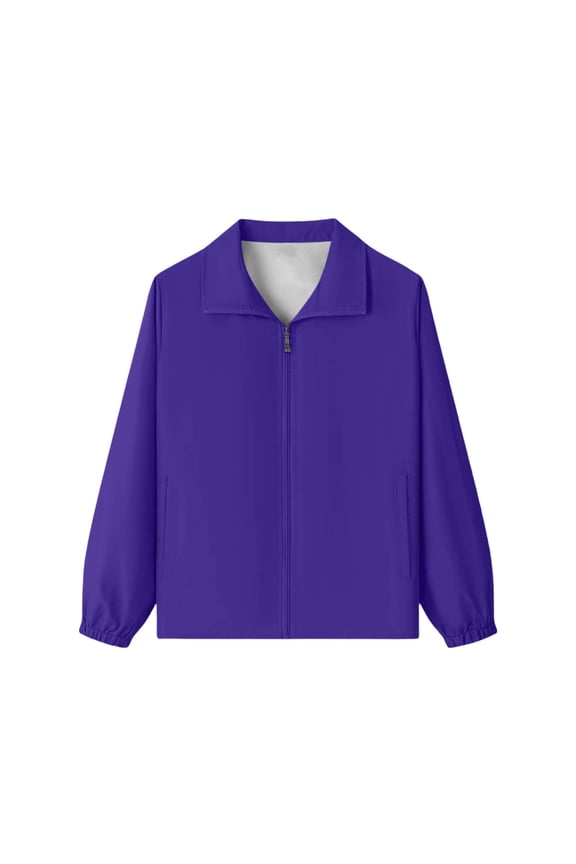 Kids Boys Girls Spring Summer Solid Color Casual Sport Long Sleeve Zip Up Softshell Outdoor Coat For Kids