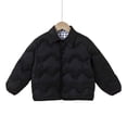 thumbnail image 1 of Yuanlook Kids Winter Long Collar Hooded Reversible Jacket Unisex Lightweight Cotton Warm Coat For Kids, 1 of 5