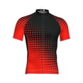 thumbnail image 1 of Yuanlook Men's Basic Swirl Streak Zip Collar Short Sleeve Cycling Top, Soft Quick Dry Athletic Jersey for All Day Outdoor Cycling Activity S-5XL, 1 of 5