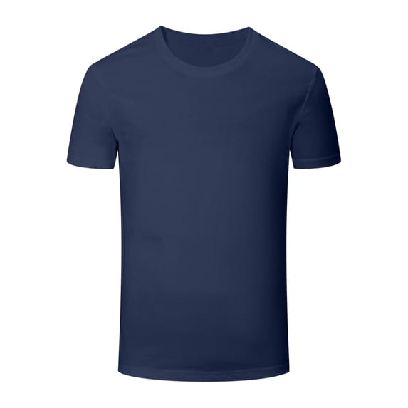 Yuanlook Men's Crew Neck Short Sleeve Blank Tee, Solid Plain Soft Loose Fit Daily Basic Casual Top S-5XL