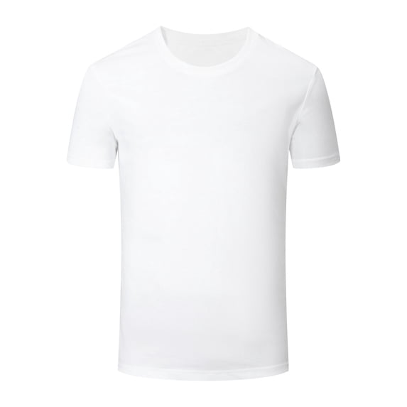 Yuanlook Men's Crew Neck Short Sleeve Blank Tee, Solid Plain Soft Loose Fit Daily Basic Casual Top S-5XL