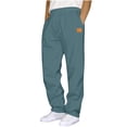thumbnail image 1 of Yuanlook Men's Everyday Straight Leg Sweatpants, Elastic Waist with Side Pockets, S-XXXL, 1 of 4
