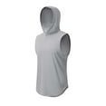 thumbnail image 1 of Yuanlook Men's Sleeveless Drawstring Hooded Tank Top, Curved Hem Slim Athletic Daily Workout Top M-XXXL, 1 of 5