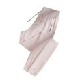 thumbnail image 1 of Yuanlook Quick Dry Track Pants Womens Plus Size High Waist Drawstring Daily Workout Casual Pants with Zipper Pockets Size S-5XL, 1 of 4