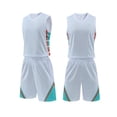 thumbnail image 1 of Yuanlook Solid Color Sleeveless Tank Top Elastic Waist Shorts Sport Training Football Soccer Wear Matching Outfit Set for Kids, 1 of 5