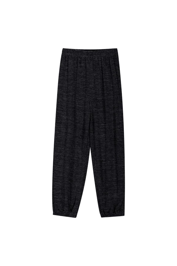 Unisex Kids Casual Home Pants Chic Pure Tone Anti Mosquito Lantern Long Pants 12M-10T