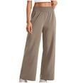 thumbnail image 1 of Yuanlook Wide Leg Sweat Pants for Womens High Waisted Baggy Sweatpants Casual Drawstring Workout Pants with Pockets, 1 of 8