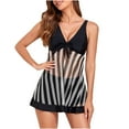 thumbnail image 1 of Yuanlook Women High Waisted Bikini Sets Two Piece Swimsuits Dress Tummy Control Bathing Suits,Black,XL, 1 of 5