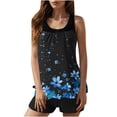 thumbnail image 1 of Yuanlook Women's 2 Piece Tankini Set with Shorts Boho Tropical Floral Print Beach Swimwear Size S-XXL, 1 of 8