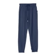 thumbnail image 1 of Yuanlook Women's Cotton Drawstring Waist Jogger Pants Lightweight Casual & Active Trousers Size S-XL, 1 of 6