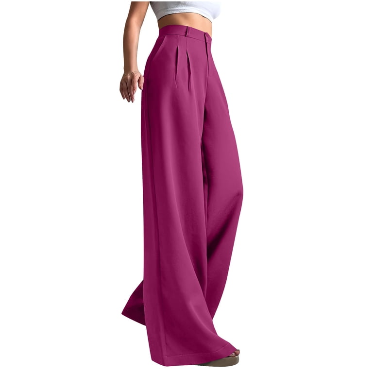 strapless open back dress Napolean Stretch Purple Wool Pants – StudioSuits main image 1