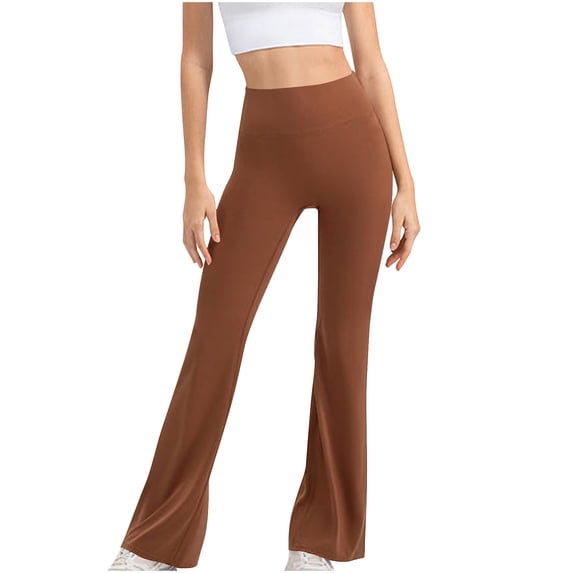 Yuanlook Women's Flared Yoga Pants,Bootcut Wide Leg Pants for Women High Waisted Workout Pants