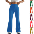 thumbnail image 1 of Yuanlook Women's High Waist Flare Yoga Pants, Stretch Slim Fit Full Length Bell Bottom Workout Leggings S-XXL Pants, 1 of 5