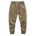 thumbnail image 1 of Yuanlook Women's Hiking Cargo Pants Lightweight Casual Travel Sweatpants Joggers Elastic Waist with Pockets - Khaki - XXL, 1 of 7