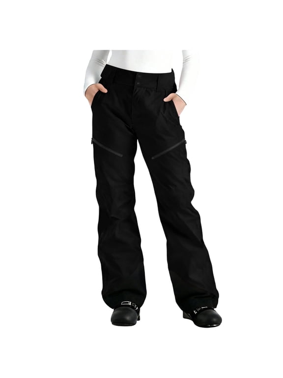 Women's Insulated Snow Pants, Waterproof Ski Trousers with Adjustable Waist, S-XXXL