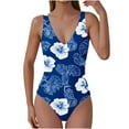 thumbnail image 1 of Yuanlook Women's One Piece Swimsuit Tummy Control Slimming Push Up Bra Bathing Suits 1 Piece Swimwear - Multicolor - L, 1 of 6