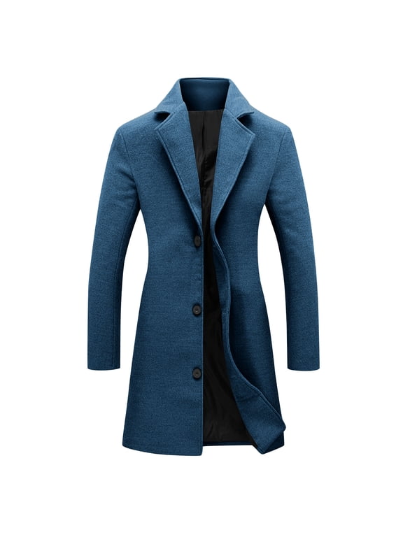 Women's Plus Size Fall Winter Mid Length Wool Coat, Wrinkle Resistant Soft Loose Casual Woven Outerwear S-5XL