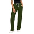 thumbnail image 1 of Yuanlook Women's Pull-On Athletic Pants, Elastic Drawstring Waist with Cargo Pocket, S-XXL, 1 of 9
