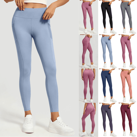 Yuanlook Women's Sport‑Ready Tight Leggings Yoga Pants, Non‑Slip High‑Rise Workout Pants for Urban Outings and Fitness Daily Wear S‑XXXL