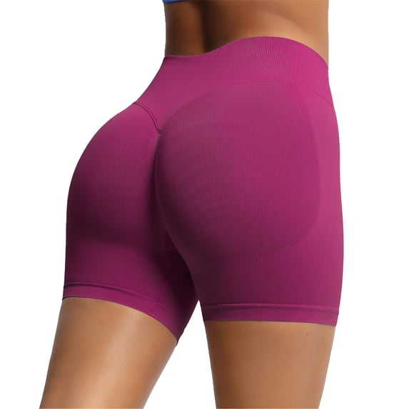 Yuanlook Women's Tummy Control Workout Shorts, High Waisted Butt Lifting Compression Shorts, XS-XXL