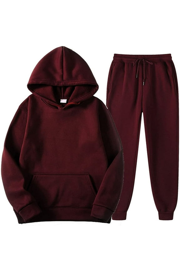 Womens 2 Piece Outfits Lounge Hoodie Sweatsuit Sets Oversized Sweatshirt Baggy Fall Fashion Sweatpants with Pockets