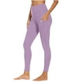 thumbnail image 1 of Yuanlook Womens High Waisted Yoga Leggings with Pockets Tummy Control Workout Pants, 1 of 9