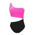 thumbnail image 1 of Yuanlook Womens One Piece Swimsuit, One Shoulder Cutout Tummy Control Bathing Suit for Beach Vacation Pool Size S-XXL, 1 of 4