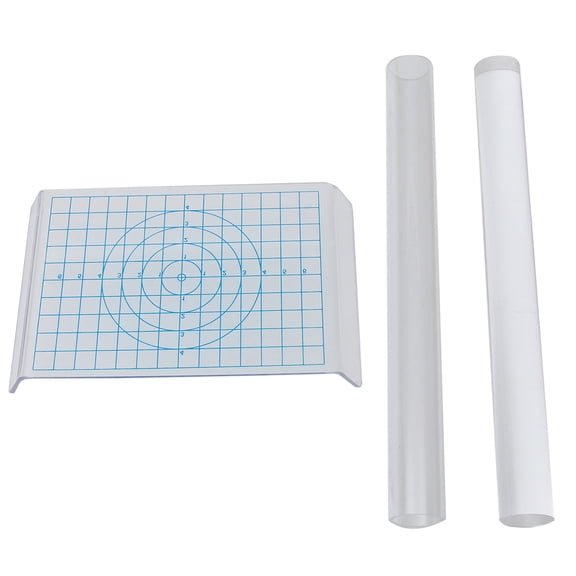 Acrylic Clay Tool Kit with Rolling Rod and U-shaped Board for DIY Crafting 1 Set of 3 Pieces