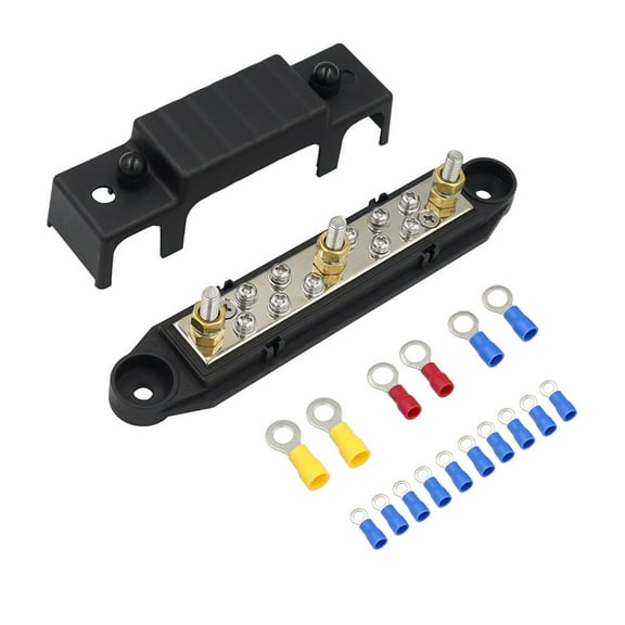 Yuanmiaoke 1 Set Distribution Block Power Distribution Block Battery Bus Bar For Car Boat