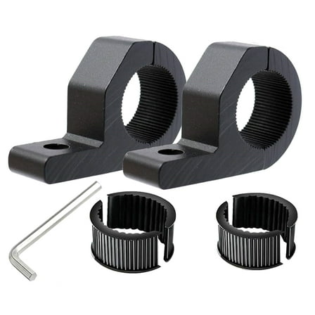 IDEANATEGRATE Motorcycle Spotlight Modification Fixing Bracket Black For Bull Bars 1 Set 3.0x2.0in