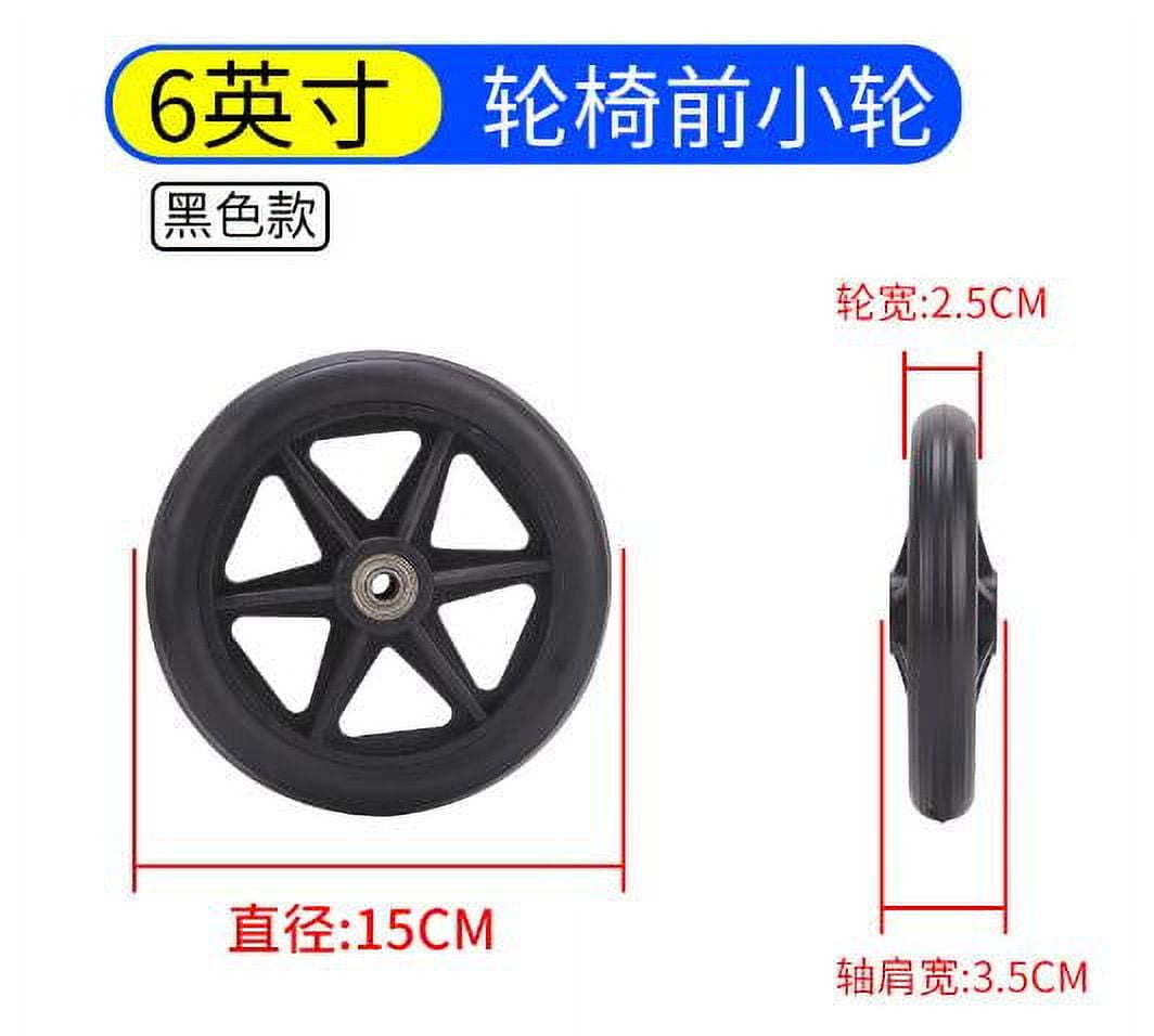 Yuanmiaoke 1 Set Wheelchair Wheel with Axle Front Wheel Replacement
